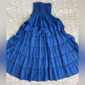 Women’s 100% Linen High/Low Skirt From Italy